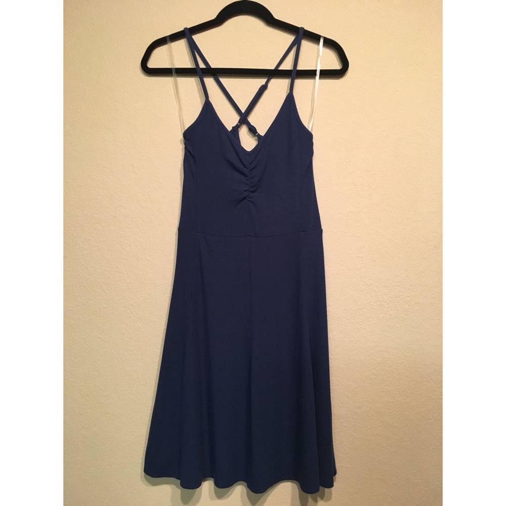 Cross back spaghetti strap dress